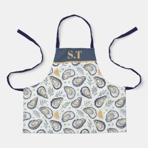 Custom Elegant Marine Oysters Apron
