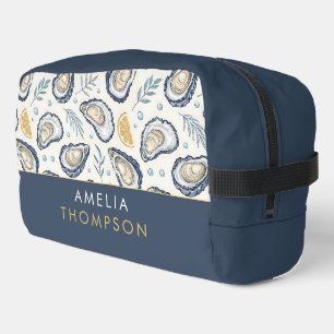 Custom Elegant Marine Oysters Dopp Kit