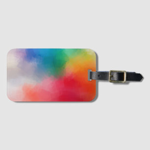 Custom Elegant Modern Colourful Abstract Blank Luggage Tag