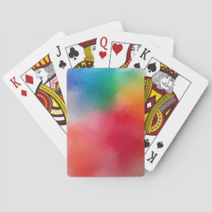 Custom Elegant Modern Colourful Abstract Template Playing Cards