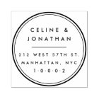 Custom Elegant Modern Couple Wreath Return Address