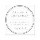 Custom Elegant Modern Couple Wreath Return Address