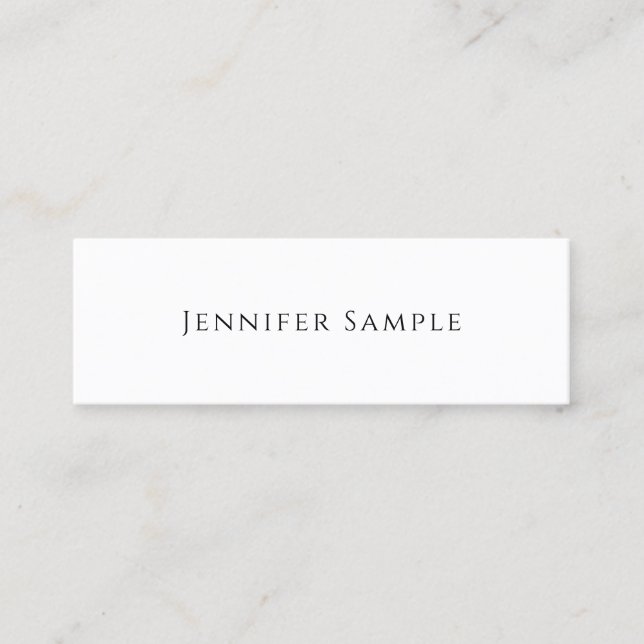 Custom Elegant Modern Design Minimalist Template Mini Business Card (Front)
