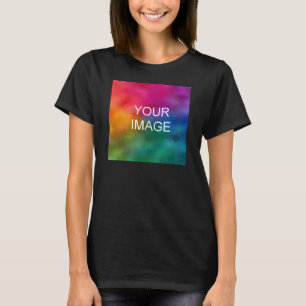 Custom Elegant Modern Template Upload Photo T-Shirt