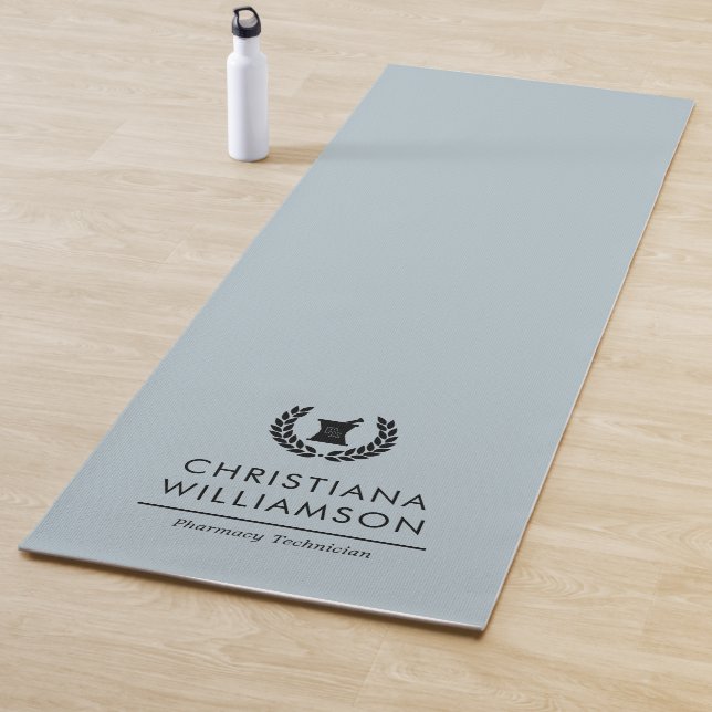 Custom Elegant Pharmacist Pharmacy Tech Staff Yoga Mat (In Situ)