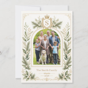 Custom Elegant Photo Holiday Card