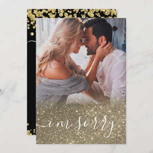 Custom Elegant Photo I’m sorry apology Card