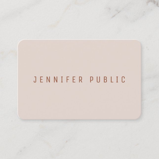 Custom Elegant Professional Modern Template Business Card (Front)
