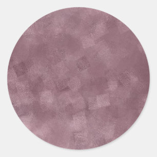 Custom Elegant Rose Gold Blank Template Add Text Classic Round Sticker