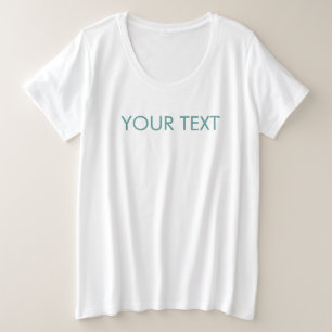  Custom Elegant Simple Template Womens Plus Size T-Shirt