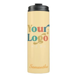 Custom Elegant  Steel Tumbler Business Logo