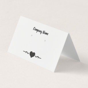 Custom Elegant Tented Earring Display Cards
