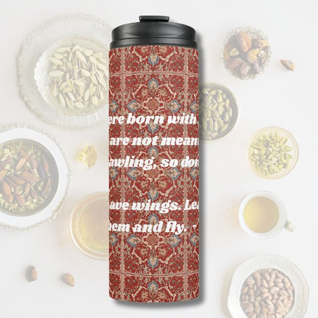 Custom Elegant Tile Pattern Iranian Gifts for Her Thermal Tumbler (Custom Elegant Tile Pattern Iranian Gifts for Her)