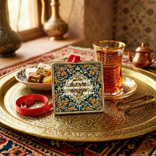 Custom Elegant Tile Pattern Persian Gifts for Her Metal Tree Decoration