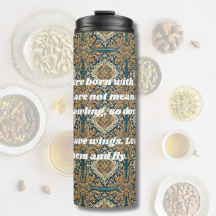 Custom Elegant Tile Pattern Persian Gifts for Her Thermal Tumbler