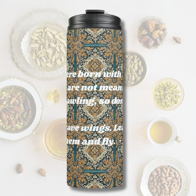 Custom Elegant Tile Pattern Persian Gifts for Her Thermal Tumbler (Custom Elegant Tile Pattern Persian Gifts for Her)