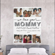 Custom Elegant We love you Mummy Photo collage