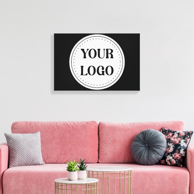 Custom, Elegant, Wedding Ceremony Keepsake  Invita Canvas Print (Insitu(LivingRoom))