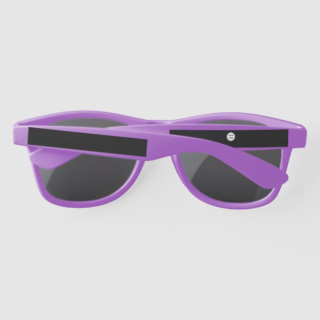 Custom, Elegant, Wedding Ceremony Keepsake  Invita Sunglasses (Back)