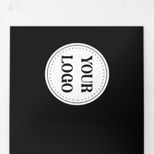 Custom, Elegant, Wedding Ceremony Keepsake Invita Tri-Fold Card