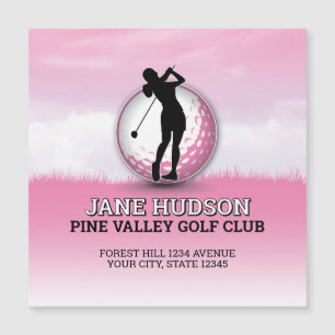 Custom Elegant Women Golfer Monogram Design