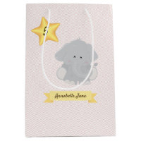 Custom Elephant Chevron Stripes with Name and Age