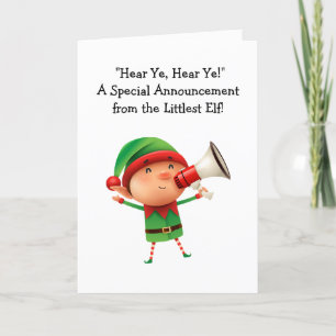Custom Elf Megephone Christmas Party Invitation