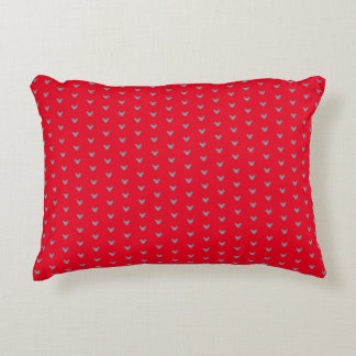 Custom Elf Sphynx Cat Heads Silver Glitter Red Decorative Cushion