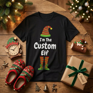 Custom Elf T-shirt, Personalised Christmas Shirt,  T-Shirt