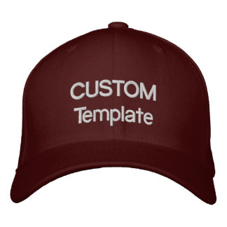 Custom Embroidered Baseball Cap Blank Template