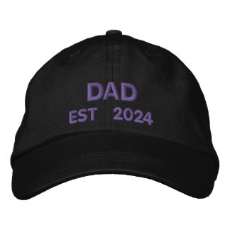 Custom Embroidered , personalised gift for New Dad Hat