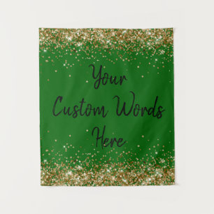 Custom Emerald Backdrop Birthday Party Photo Booth Tapestry