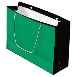 Custom Emerald & Black Gift Bag – Bold Contrast