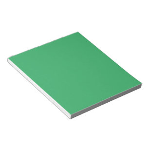 Custom Emerald Green Button Pin Notepad