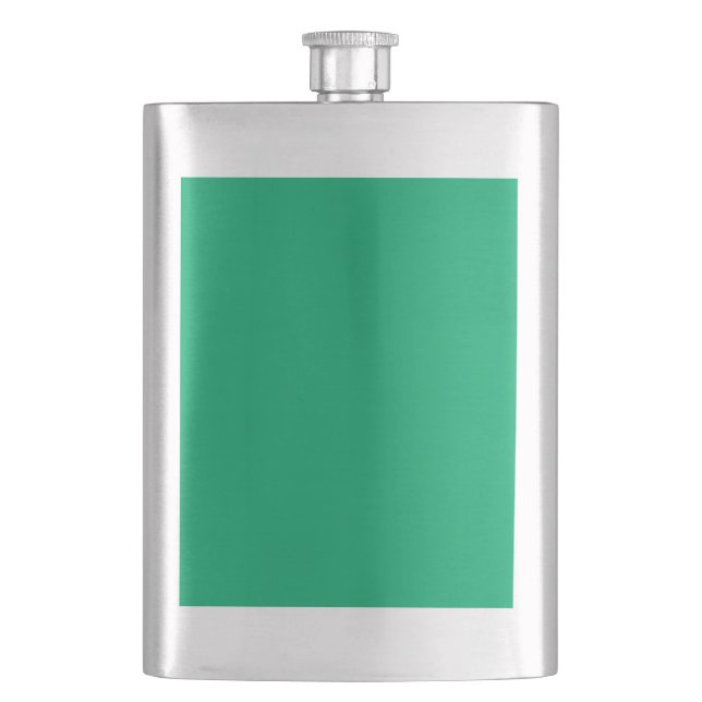 Custom Emerald Green Classic Flask (Front)