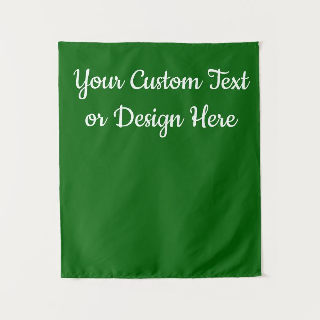 Custom Emerald Green Personalised Bridal Shower Tapestry (Front)