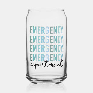 Custom Emergency Department ER Staff   ER Nurse Can Glass