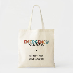 Custom Emergency Nurse ER Nurse Personalized Gifts Tote Bag