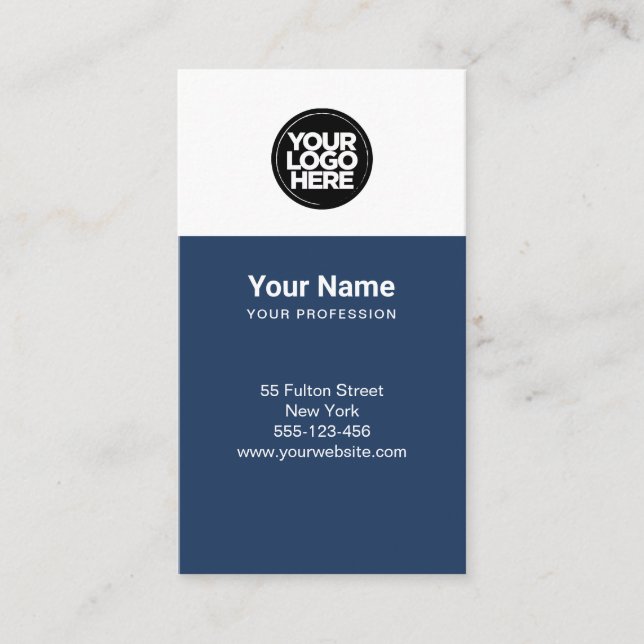 Custom Employee Corporate Logo Business Card (Front)