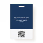 Custom Employee huge Photo Qr Bar Code Logo Name