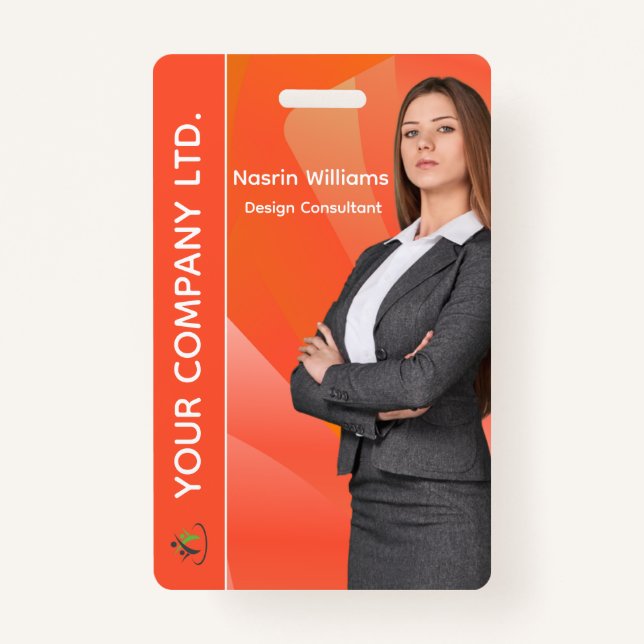 Custom Employee ID Badge (Front)