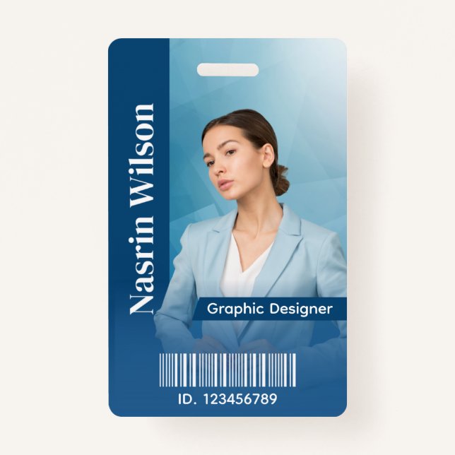 Custom Employee ID Badge (Front)