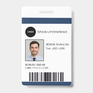 Custom Employee ID Card   COMPANY NAME Badge