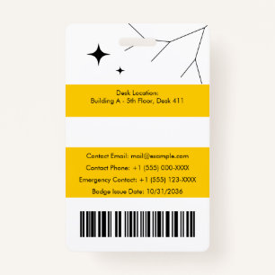 Custom employee ID ID Badge
