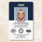 Custom Employee ID Photo Logo Modern Navy
