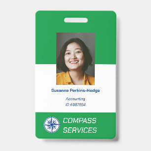 Custom Employee Identification Badge ID Badge