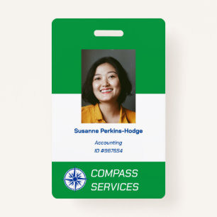 Custom Employee Identification Badge ID Badge
