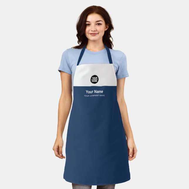 Custom Employee Logo, Name, Company Professional Apron (Worn)