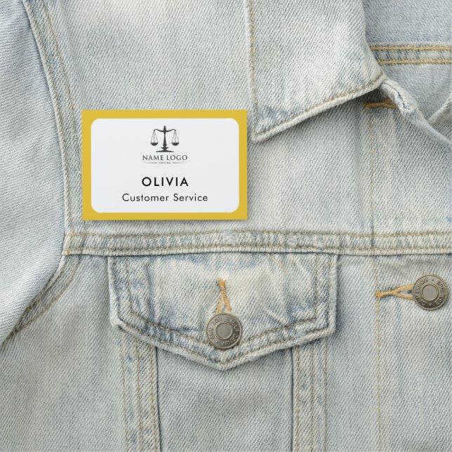 Custom Employee Logo,  Name Tag (In Situ)