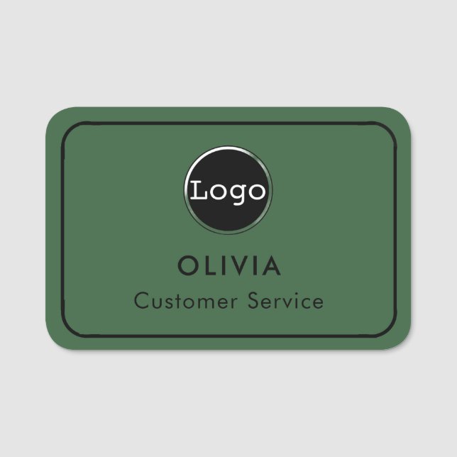 Custom Employee Logo,  Name Tag (Front)